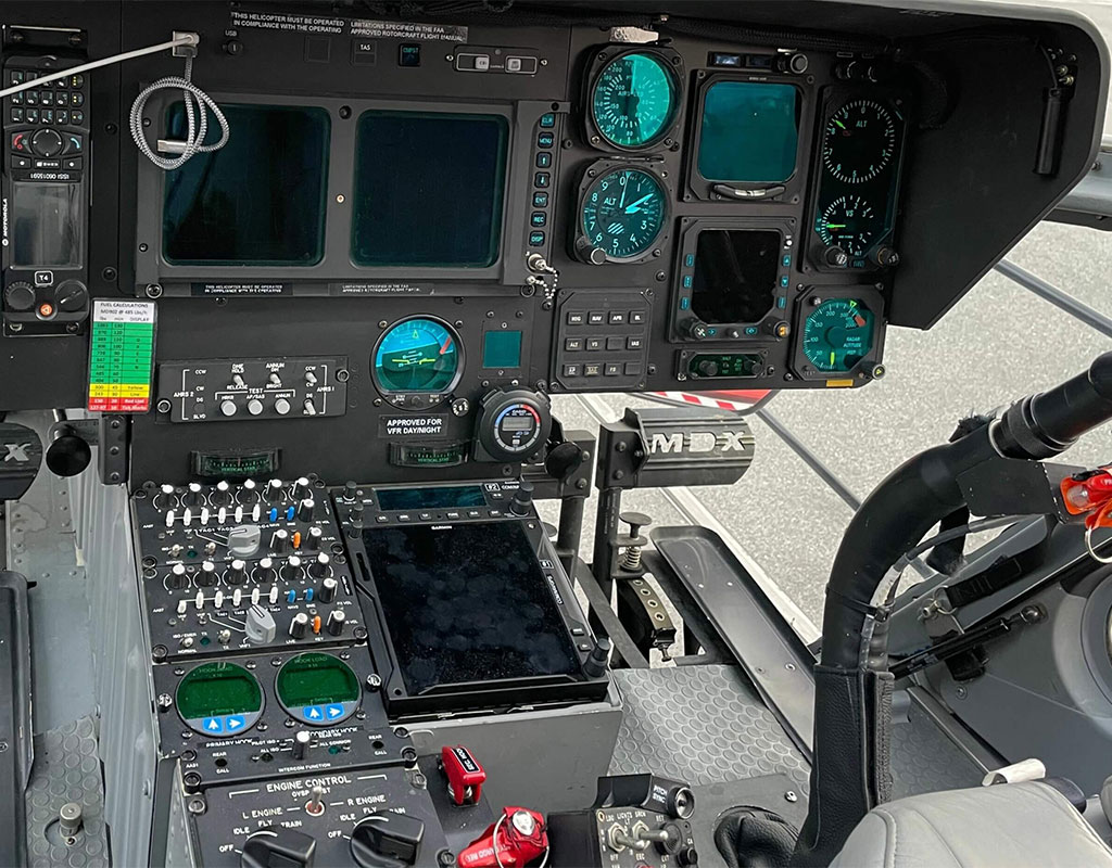 The new avionics system provides advanced features such as touchscreen displays, GPS navigation, and communications capabilities, making the helicopter more efficient and safer. SPAES Photo