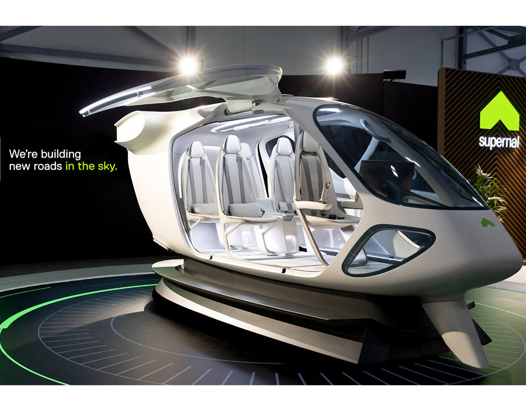 Supernal created the cabin concept in partnership with Hyundai Motor Group’s design studios as it works to develop its eVTOL vehicle for launch of commercial flights starting in the U.S. in 2028. Supernal Photo