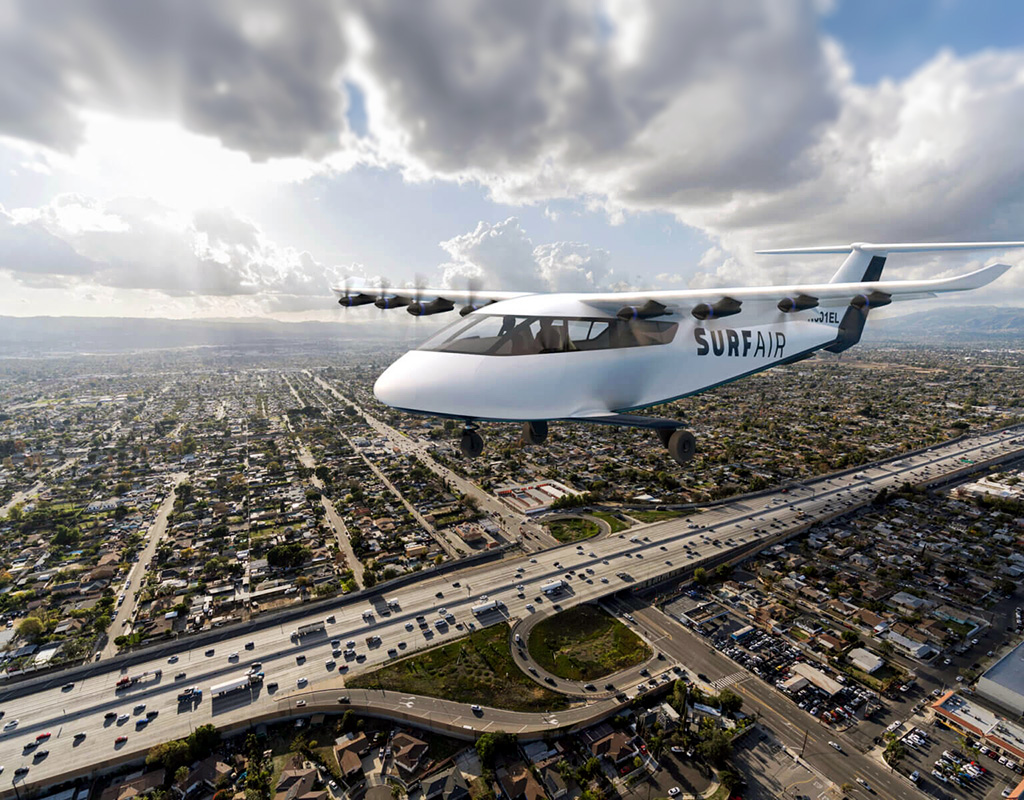 Surf Air will integrate Electra’s 9-passenger eSTOL aircraft into its technology-driven air mobility platform for decarbonized regional air travel. Electra Photo