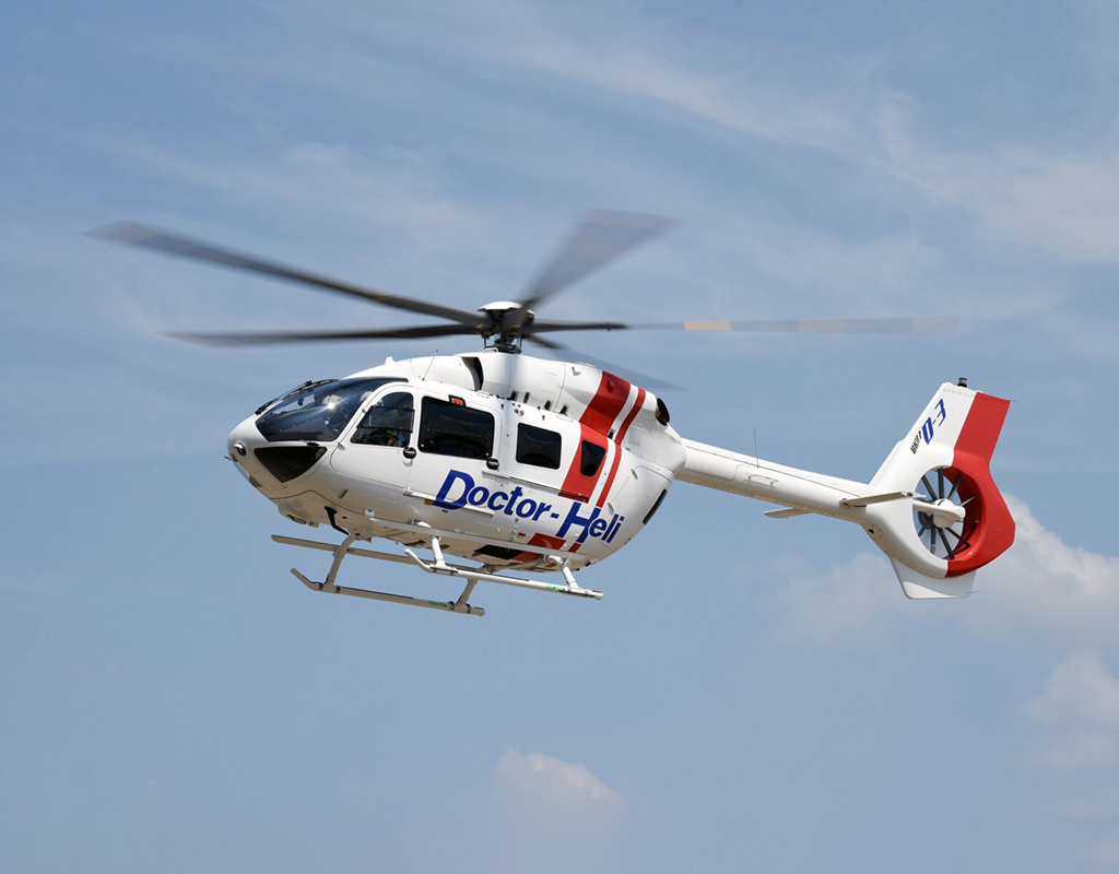 The BK117 is a medium-sized, twin-engine helicopter developed jointly with European company Airbus Helicopters. Kawasaki Photo