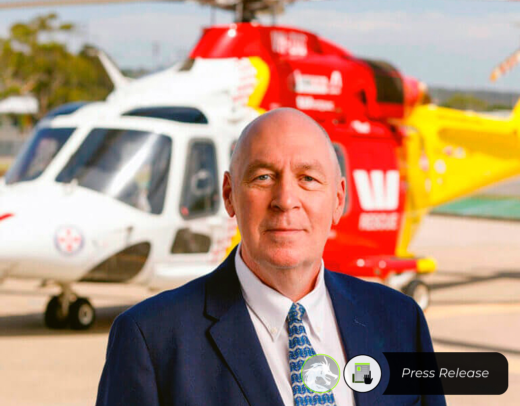 Steven Underwood, CEO, served for 25 years in the Royal Air Force (UK) as a pilot. Westpac Rescue Helicopter Service Photo