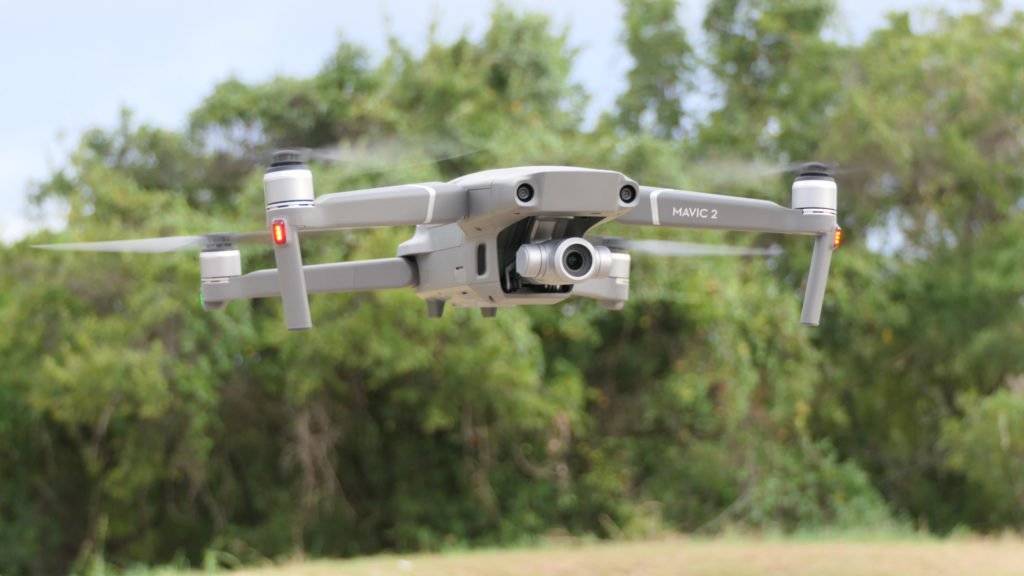 DJI drones that can be used near people and in controlled airspace are the Mavic 2 series (pictured), Mavic Pro, Mavic Air, M600 Series, M200 Series, M200 V2 Series, Inspire 2, Phantom 4 series and Spark. DJI Photo