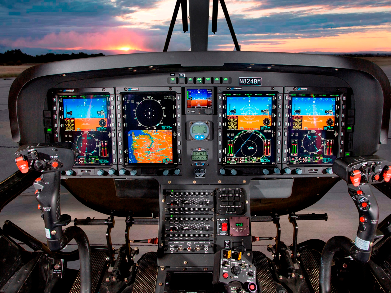 The TH-119 cockpit features advanced Genesys Aerosystems avionics. Leonardo Photo
