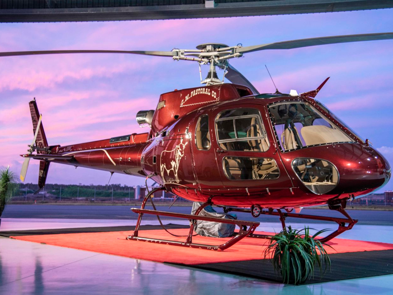 The completely refurbished Airbus AS350 B3+ will assist CM Pastoral in travelling efficiently to and from its cattle stations throughout New South Wales, and also within the stations. PCH Photo