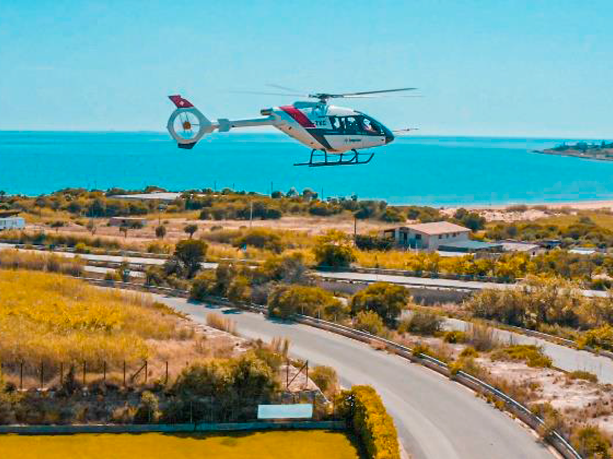 Kopter brought the SH09 P3 to Sicily in March 2019 for flight tests. Kopter Photo