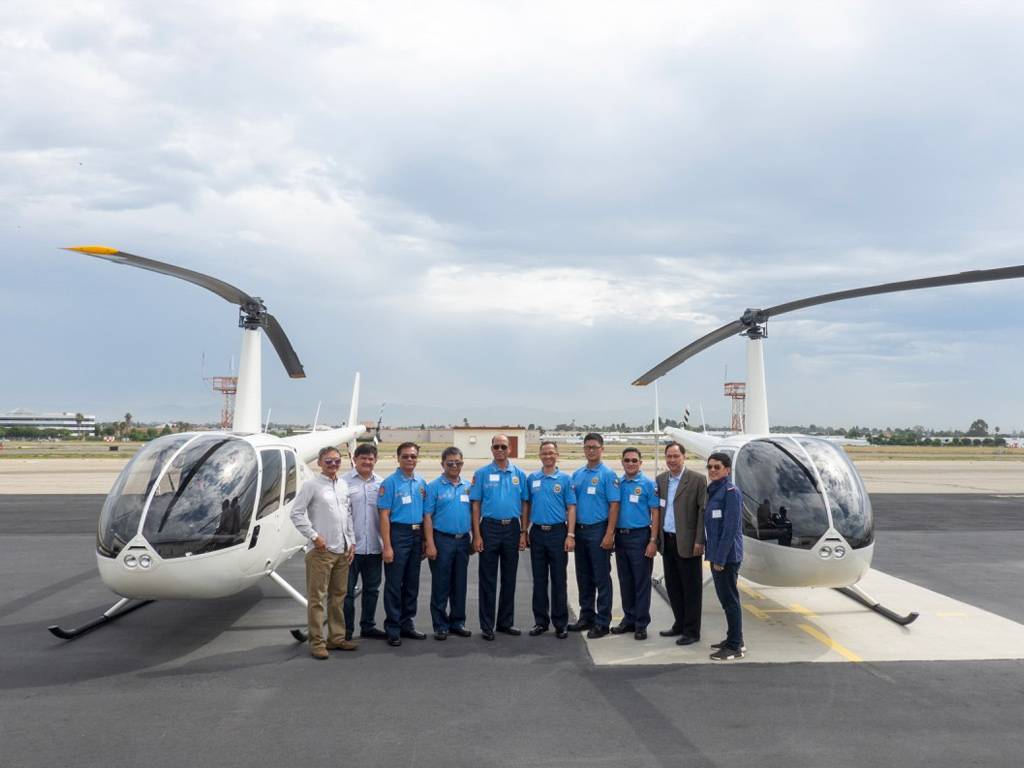 The acquisition of two R44 helicopters is part of an overall effort by the Philippine government to strengthen and expand its law enforcement. Robinson Photo