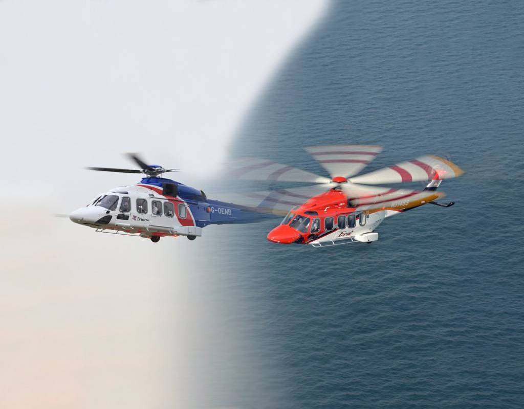 Operating as a combined company, Bristow and Era (to be known as Bristow) will have a fleet of more 300 aircraft for offshore transportation and search-and-rescue services. Ken Swartz/Dan Megna Photos