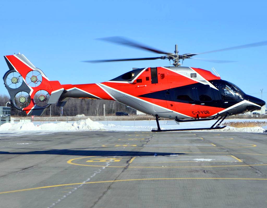 Bell has been flight testing the EDAT system, a novel electric tail rotor design, since May 2019. Bell Photo