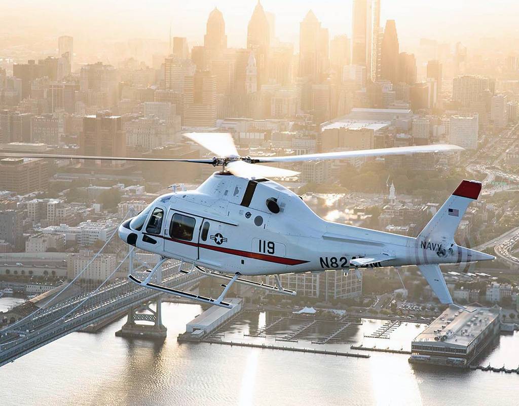 The U.S. Navy in January chose the TH-119 as its next training helicopter, known as the TH-73A. Leonardo Photo