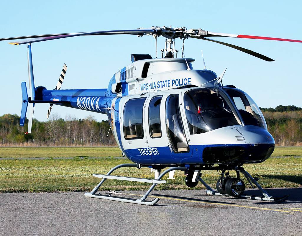 The Virginia State Police helicopter that crashed on Aug. 12, 2017, while on a mission to monitor public demonstrations in Charlottesville. NTSB Photo