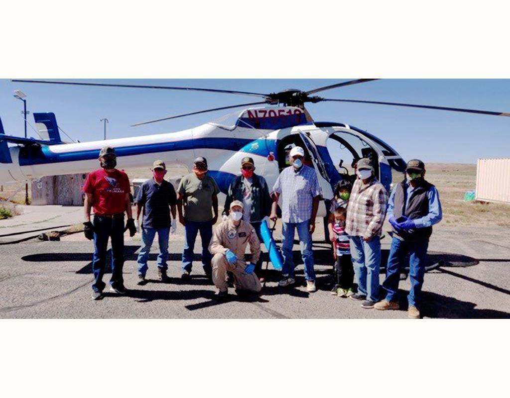 MDHI said it will continue flying relief aid missions in support of the Navajo Nation during the Covid-19 pandemic. MD Helicopters Photo