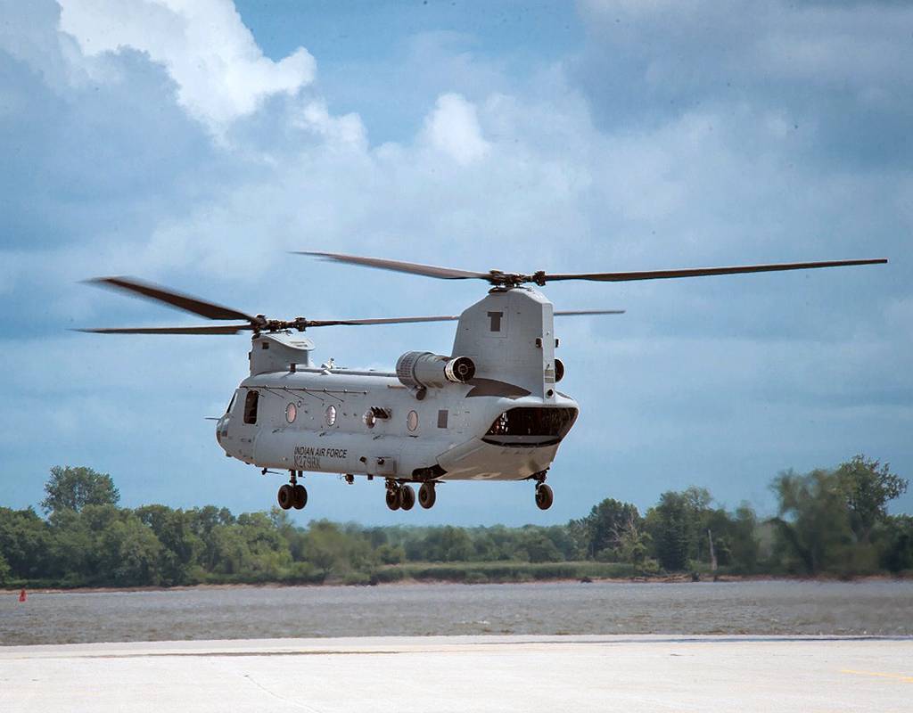Earlier this year, Boeing completed the delivery of 15 CH-47F Chinook helicopters to the Indian Air Force. Boeing Photo