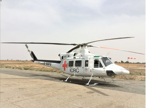 The contract between GHS and ICRC includes standby services utilizing the Bell 412 for immediate tasking in Borno, Nigeria. GHS Photo