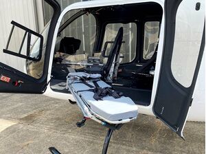 The HELIFAB emergency medical kit expands the Bell 505’s versatility by offering customers an optimal EMS platform capable of efficiently transferring patients with the necessary healthcare equipment onboard. Bell Photo