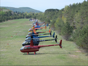 This year, more than 86 private helicopter pilots converged on St Jovite airfield in Mont Tremblant, Quebec. They flew new helicopter models, took safety courses, attended workshops, and networked with industry contacts. Kenneth I. Swartz Photo