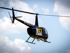 The Robinson R66 Newscopter, which has been delivered to WJZ television station, is capable of providing three house of continuous live TV coverage. Robinson Photo
