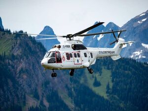Coldstream Helicopters has begun operations with its Super Puma, which it has converted into a Firecat. Coldstream Photo