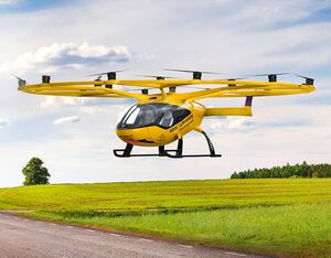 Volocopter’s VoloCity eVTOL was used for the study with ADAC Luftrettung. Volocopter Image