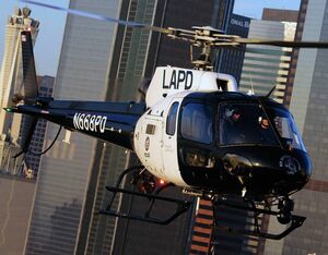 A file photo of a patrol helicopter operated by the Los Angeles Police Department. Skip Robinson Photo