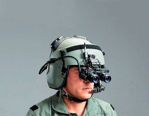 The ANVIS HUD is a day and night display system that connects to the helmets of Army helicopter pilots. Elbit Systems Photo