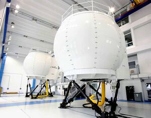 CAE products include the 3000 Series helicopter flight and mission simulator, pictured here. CAE Photo