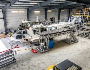 GHS is certified for the provision of base maintenance services to local and international customers as well as third party maintenance for Bell 412 and EC225 helicopters. GHS Photo