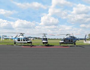 The three Bell 407 GXis delivered to the Polish National Police are equipped with mission equipment provided by Trakka Systems (searchlight, downlink, camera, and operator console) and will allow parapublic passengers and pilots to maintain situational awareness and readiness. Bell Photo