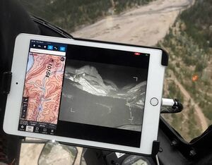 EVS technology allows imaging terrain through smoke and fire as demonstrated on the Devils Head Wildfire north of Canmore, Canada recently. Astronics Photo
