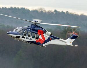 WIKING will use the recently acquired AW139 7-tonne intermediate twin engine helicopter to carry out offshore transport missions supporting energy industry operations in Northern Europe. Leonardo Photo