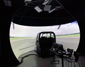 A state-of-the-art Frasca flight simulator built specifically for Life Flight Network that allows pilots to practice maneuvers and scenarios that cannot be practiced in live aircraft training. Life Flight Photo