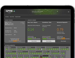 Foresight MX by GPMS provides maintainers cloud-based access to mechanical diagnostics, flight data records and more through a color-coded user interface. GPMS Image