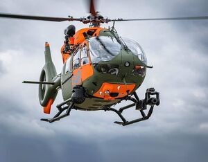 The German Armed Forces’ Search and Rescue service’s H145s are equipped with high-performance cameras, searchlights, emergency beacon locator systems, a full suite of medical equipment, rescue winches, and load hooks. Christian Keller for Airbus Photo