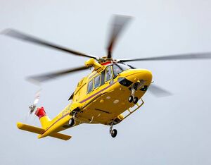 The latest generation Leonardo AW169 helicopter was used in validating procedures. Leonardo Photo