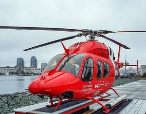 One of Amaris’s more high-profile customers was the Canadian Coast Guard. Amaris provided its custom finish on the Coast Guard’s fleet of Bell 429s. Amaris Photo