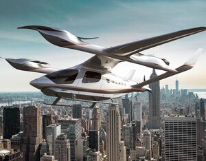 Blade has a deal with Beta Technologies to deploy up to 20 Alia aircraft in passenger service. The model could be used first in Blade’s MediMobility business. Beta Technologies Image