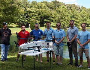 The AAC team placed first in the NIST First Responder UAS Endurance Challenge and took home a cash prize of $100,000. AAC Photo