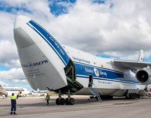 The mission was the first time that four helicopters have ever been transported in Volga-Dnepr’s AN124s in a single operation. Garry Wilkinson Photo