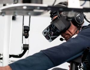 VRM Switzerland’s sophisticated overall system creates a full-body immersion, giving the pilot the feeling of sitting in a real helicopter. VRM Photo