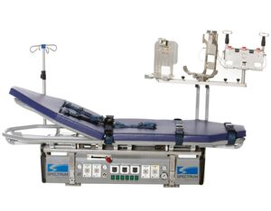 Spectrum Aeromed’s Infinity Series 5000X was designed with crew needs in mind and consists of one common base with an interlocking stretcher. Spectrum Aeromed Photo