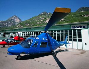 The dismantling to the two AW109s is Karen’s third project managed in partnership with Horix. Karen Helicopters Photo