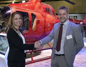 The collaborative initiative between Safran Helicopter Engines and Bell Textron Inc. was announced at HAI Heli-Expo. Bell Photo