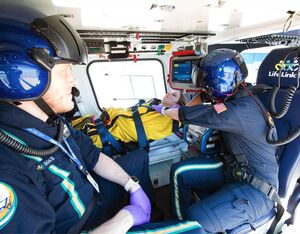 Key features of the interior will include a 10 Liter LOX oxygen supply, patient pivot loading system from the left side, two forward facing medical attendant seats and one aft facing medical seat. Spectrum Aeromed Photo