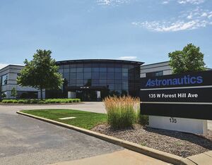 Astronautics’ newly renovated, state-of-the-art, 80,000 square-foot facility in Oak Creek, Wisconsin. Astronautics Photo