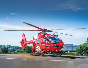 Rega will station a new five-bladed helicopter in Geneva. Rega Photo