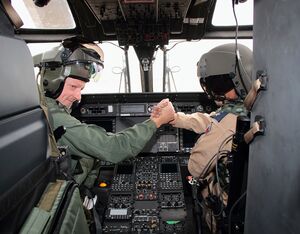 An Italian instructor pilot and a QAEF student. Italian Army Photo