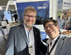 Luis Olarte (Right) CEO and founder of Entrol and Dominik Goldfuss, CEO and founder of GHS. Entrol Photo