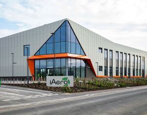 The iAero Centre is a purpose-built research, design and innovation facility in Yeovil, built to support the competitiveness and growth of the aerospace and associated high-value design and engineering technology supply chains. Leonardo Photo