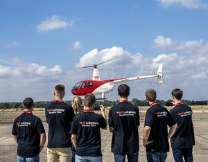 The initial class includes seven trainee pilots. DRF Luftrettung Academy Photo