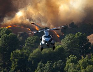 The CH-47 helitanker is on a four-month contract to battle wildfires in Argentina. Coulson Photo