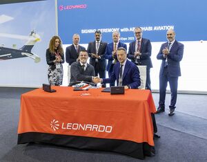 Leonardo announced at Heli-Expo 2023 that Abu Dhabi Aviation has signed a contract to procure six AW139 intermediate twin engine helicopters. Leonardo Photo